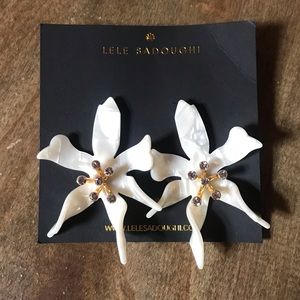 Lele Sadoughi Water Lily Earrings